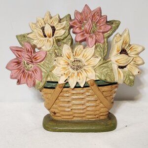 Longaberger 2006 Collectors Club Wrought Iron Sunflower Door Stop